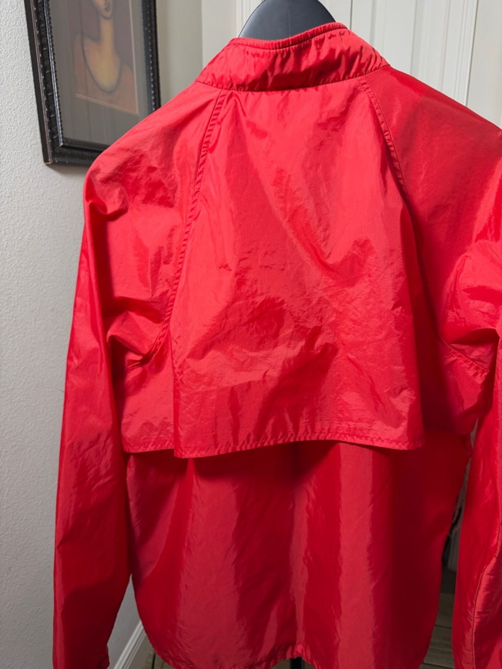 Lands' End Red Lightweight Windbreaker Jacket - Picture 2 of 4